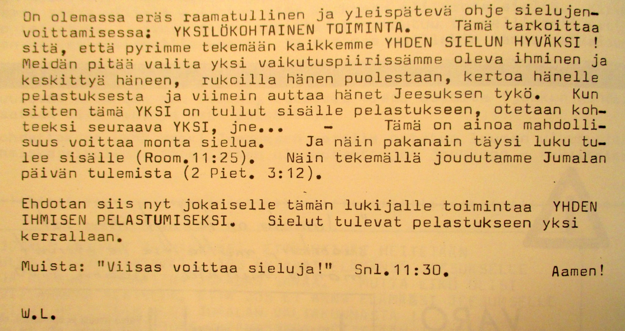 Yksilökohtainen toiminta