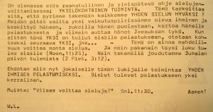 Yksilökohtainen toiminta